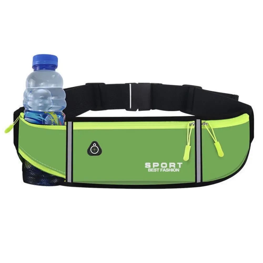 Marsupio da Corsa Impermeabile Invisibile Regolabile per Maratona e Jogging con Striscia Riflettente, Marsupio Portatile