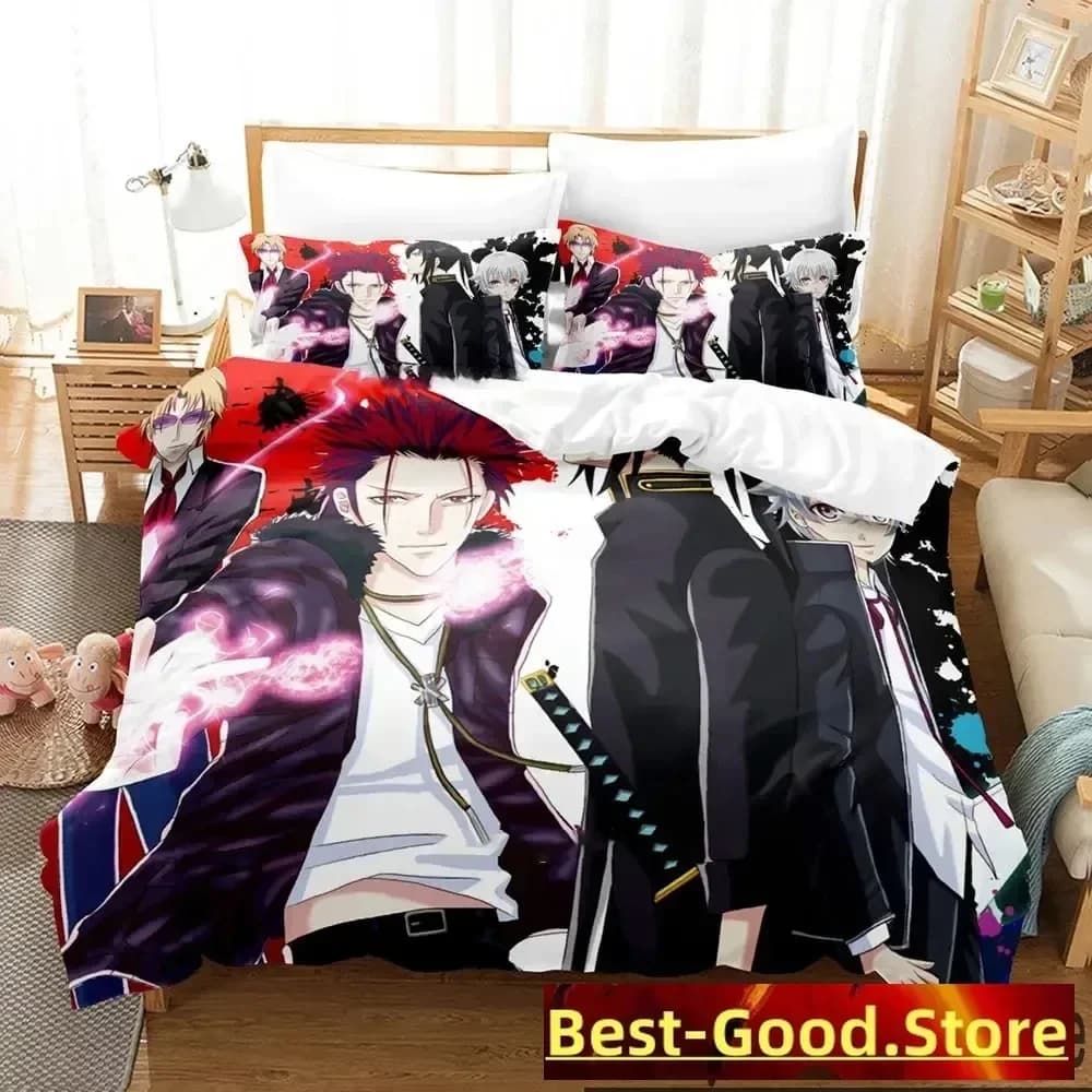 3D Anime K progetto Mikoto Suoh Set biancheria da letto Copripiumino Completo Queen King Size Federa Letto Stampa Aldult Camera da letto per bambini Singolo Twin