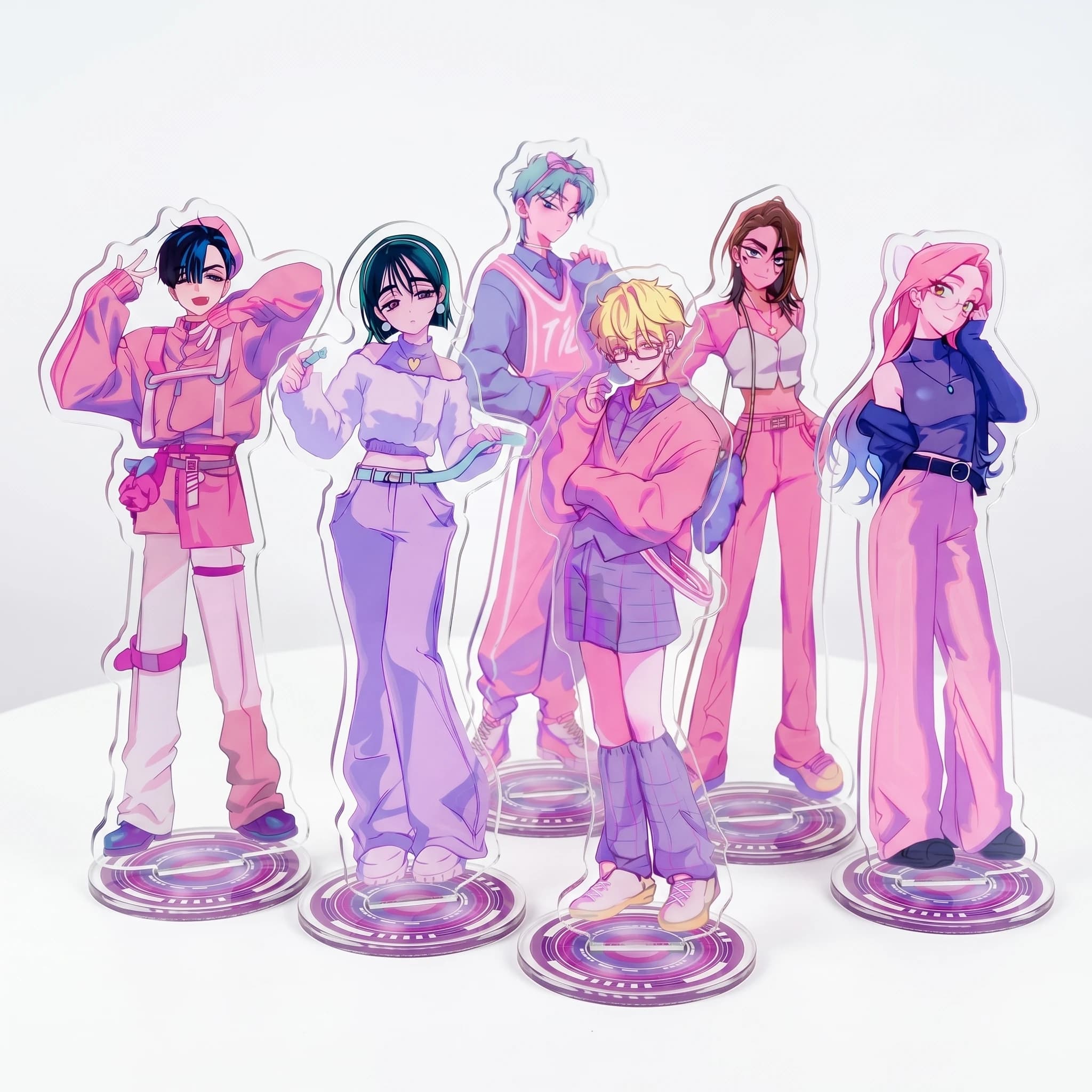 ALIEN STAGE MIZI、SUA、TILL、IVAN、HYUNA、LUKA Anime Acrylic Stand Gift Toy Figures Model Action Desktop Figure Ornament keyring