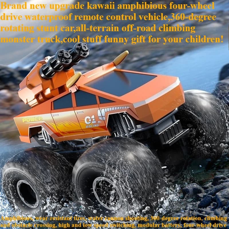 Cool Stuff Rc Cars Regalo divertente-camion anfibio 4WD Rc, auto telecomandata, arrampicata fuoristrada Bigfoot Monster Truck, giocattoli per bambini