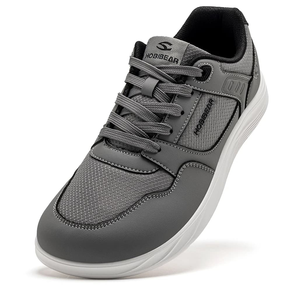 HOBIBEAR Scarpe Barefoot Unisex Uomo Donna Sneaker da Passeggio con Punta Larga | Suola Zero Drop | Scarpe Minimaliste Leggere con Lacci