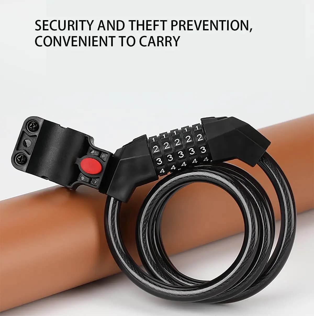 Lucchetto a catena per bici, non tagliabile con cesoie o utensili manuali, catena di sicurezza premium temprata per moto e biciclette