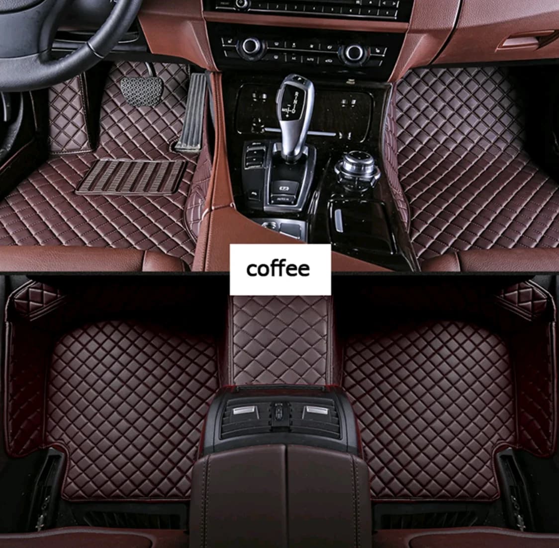 Accessories Custom car floor mats for VW Golf 5 2004 2005 2006 2007 Auto full set carpet pads leather foot mat rugs