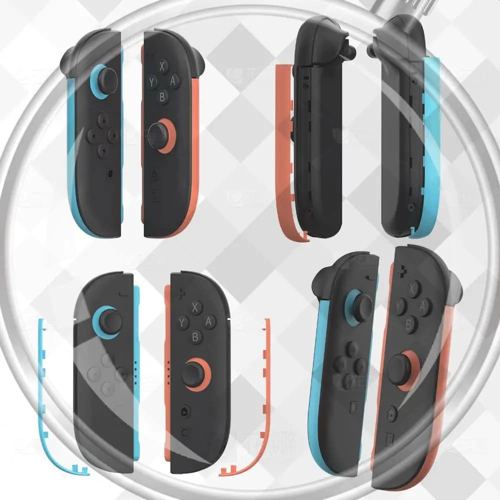Custodia per Controller Joy-Con Switch 2, 4 Pezzi, Strisce Decorative, Piastra Laterale di Ricambio con Strumento, Accessori per Gaming Switch 2