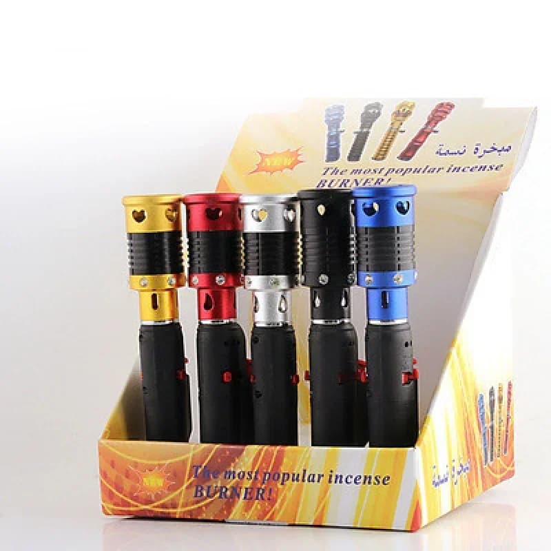 Accendino portatile per bruciatore di incenso, diffusore di aromi a spruzzo diretto, accessori per sigarette, regalo per uomini, gadget portatili per fumatori