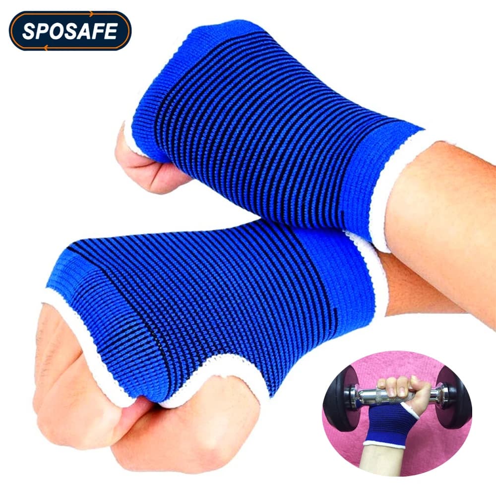 2 pcs/paia sport hand wrist brace gym sport support wrist gloves hand Palm Gear Protector carpal Tunnel tendinite relief from pain