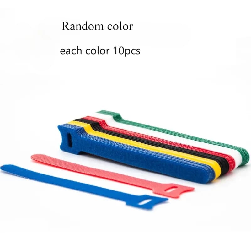 10/30/50pcs Fascette Rilasciabili Durevole Cinghia di Nylon Morbido Riutilizzabile Fascette Velcro Organizzatore Strumento Velcro Nastri Autoadesivi
