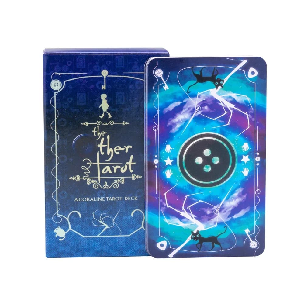 New Tarot Cards A 78 Pcs Tarot Deck The Key That Opens The Door To The Coraline World, Great For Meditation & Party Games