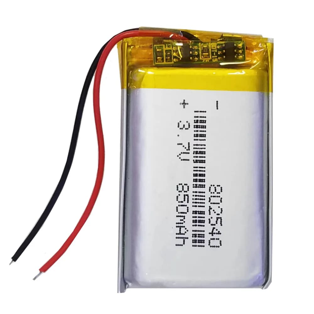 1-10PCS 802540 Lipo 850mAh 3.7V 082540 Batteria al litio Li Polimero Batterie per GPS Torcia Elettrica Telecomando Ventole portatili