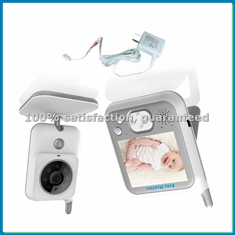 Baby Monitor Telecamera di sicurezza wireless da 3,2 pollici Telecamera di monitoraggio della temperatura con interfono per visione notturna automatica US Plug-VVNB
