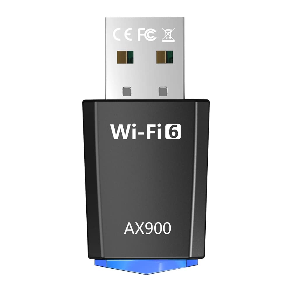 AX900 WiFi6 Smart Network Card 900Mbps Driver-Free Wireless Network Card 2.4G&5GHz WiFi Adaptador for Laptop Windows 7 10 11