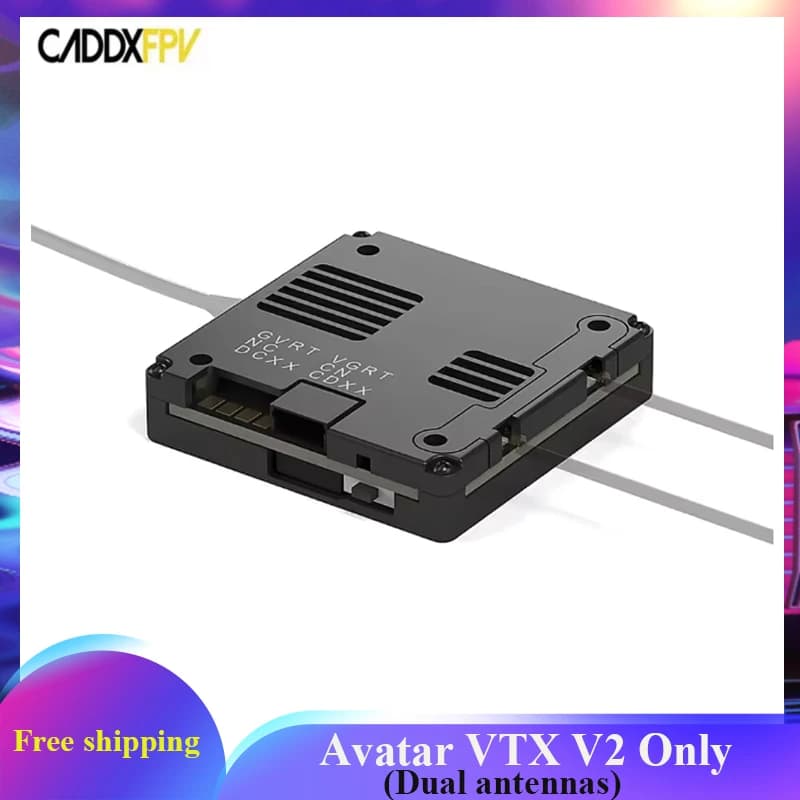 Modulo CADDX Walksnail Avatar HD VTX V2 (Versione a Doppia Antenna) con Memoria 32G, 1080P/720P HD, 6V-25.2V per Droni FPV RC