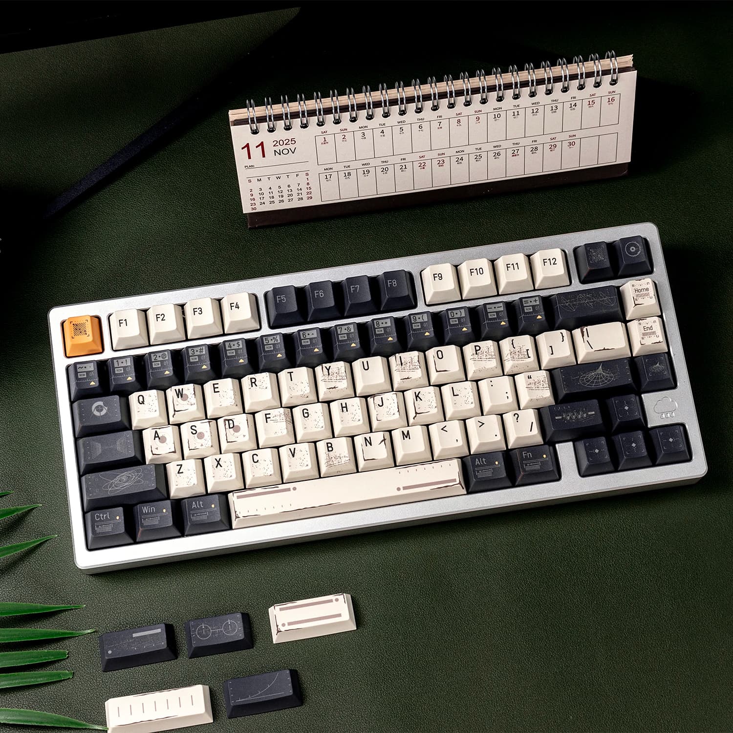 Keycaps Interstellar Cherry Profile in PBT with hot sublimation for MX Wooting/Made68 mechanical keyboards
