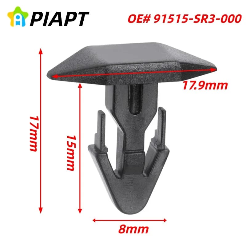 30 pezzi OE # Clip di Fissaggio per Guarnizione del Cofano Posteriore 91515-SR3-000 per Honda Acura Civic CR-V Del Sol Integra