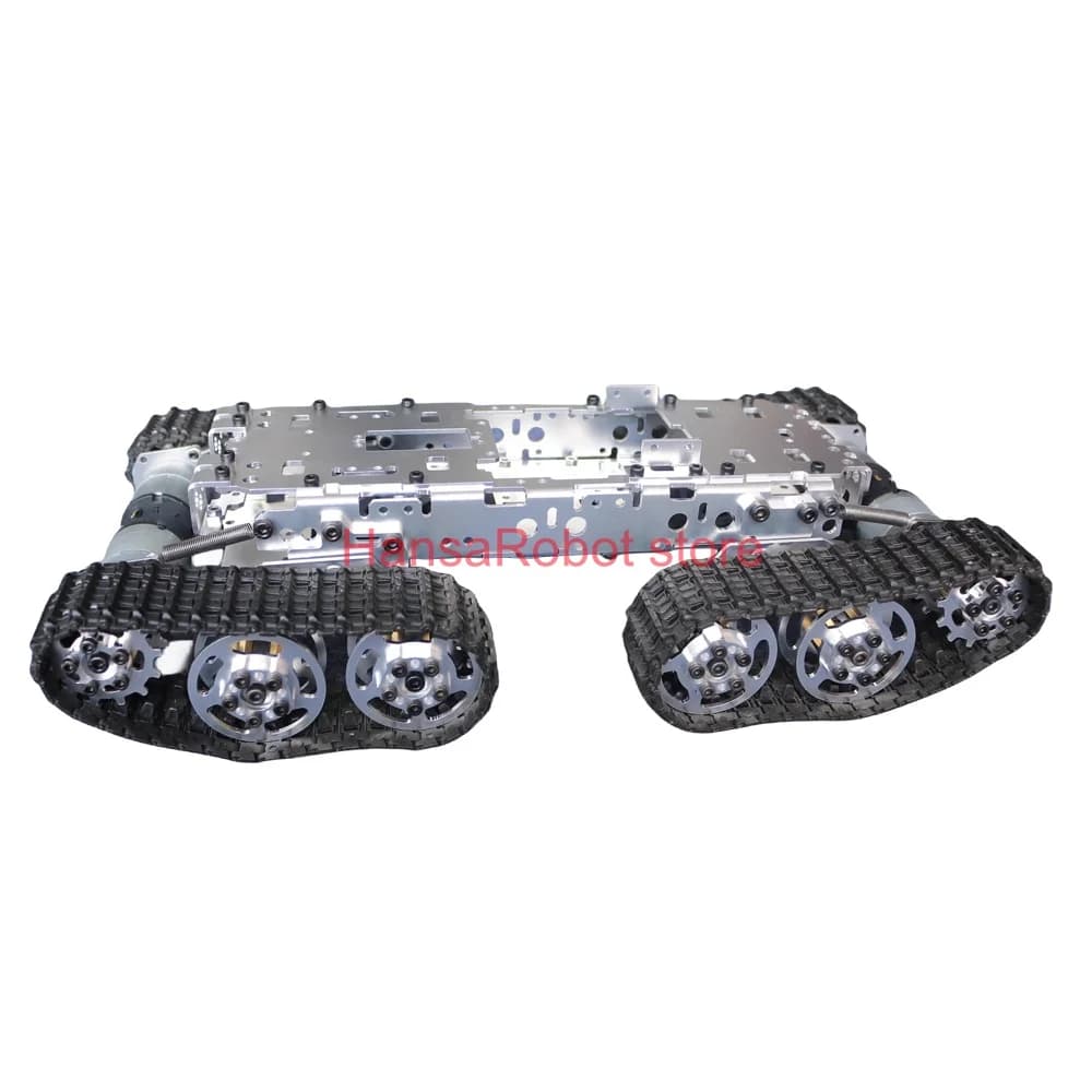 Auto con telaio per serbatoio robot in metallo 4WD 12V con motore DC per kit fai da te smontato robot cingolato Arduino Track