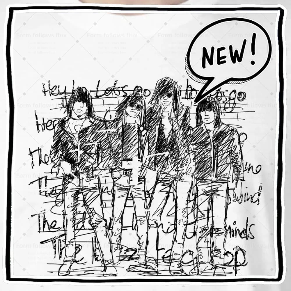 T-shirt con cappuccio da uomo 2026, stile fumetto disegnato a mano, Ramones Punk Rock, unisex, taglie dalla S alla 6XL, adatto anche per taglie forti