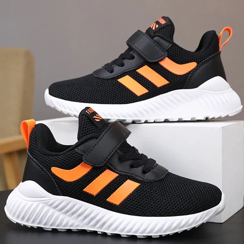 Scarpe da ginnastica per bambini Suola morbida leggera Scarpe da corsa traspiranti Scarpe sportive di grandi dimensioni Scarpe da passeggio in rete antiscivolo per bambini