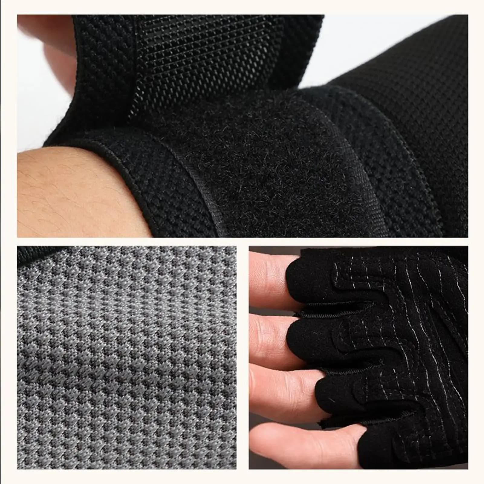 Men's Gym Gloves Wrist Waist Support Anti-slip Weight Lifting Equipment Weight Lifting Gloves for Women for Gym Training