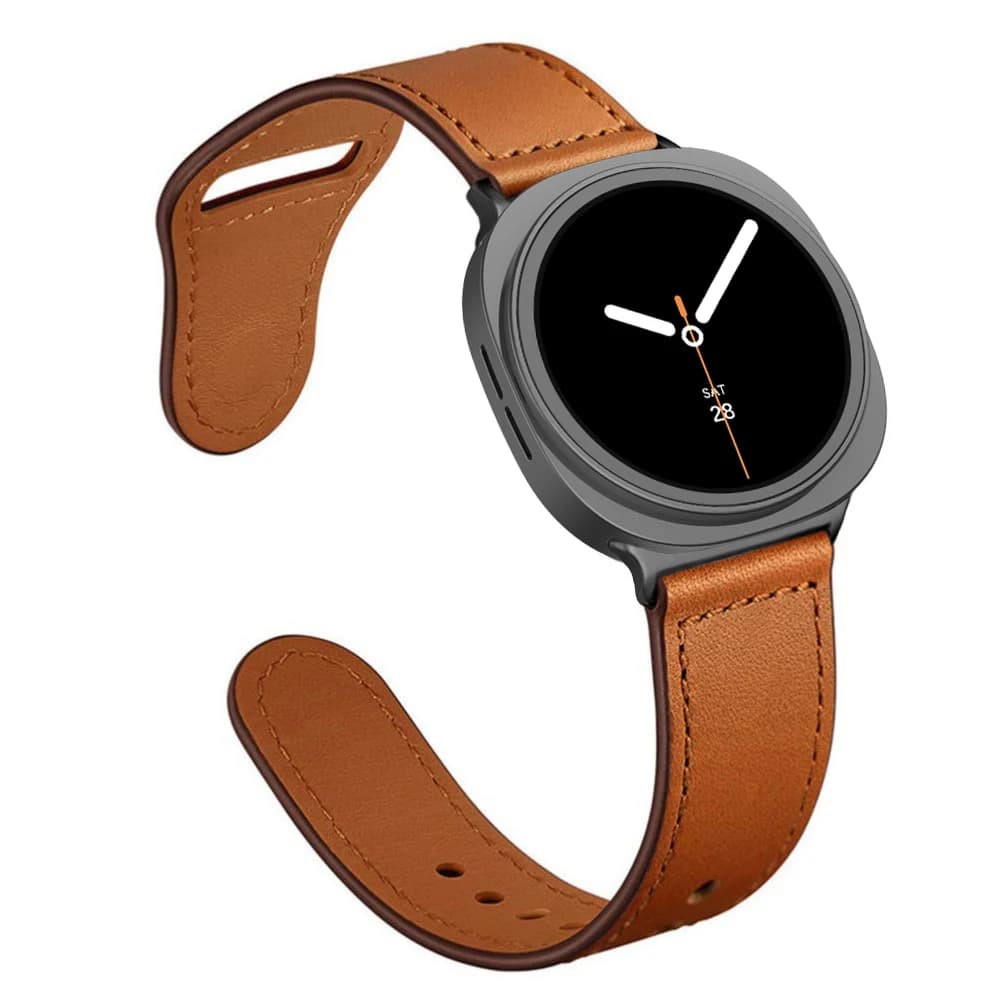 Leather strap for Samsung Galaxy Watch 8 44mm 40mm strap Accessories for Samsung Galaxy Watch 8 classic 46mm