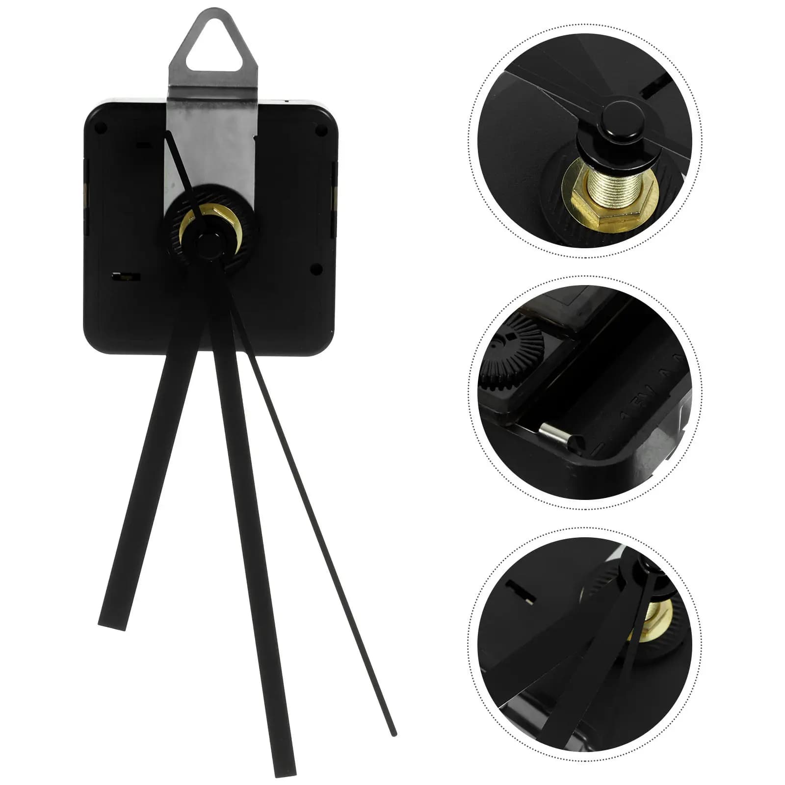 Set di 4 Meccanismi Silenziosi per Orologio, Kit di Riparazione e Sostituzione Fai-da-Te con Lancette per Progetti di Orologi da Parete Senza Cornice
