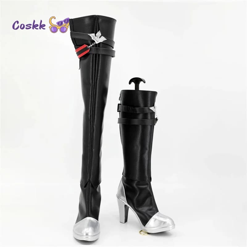 Bianca Scarpe Cosplay Stivali su misura