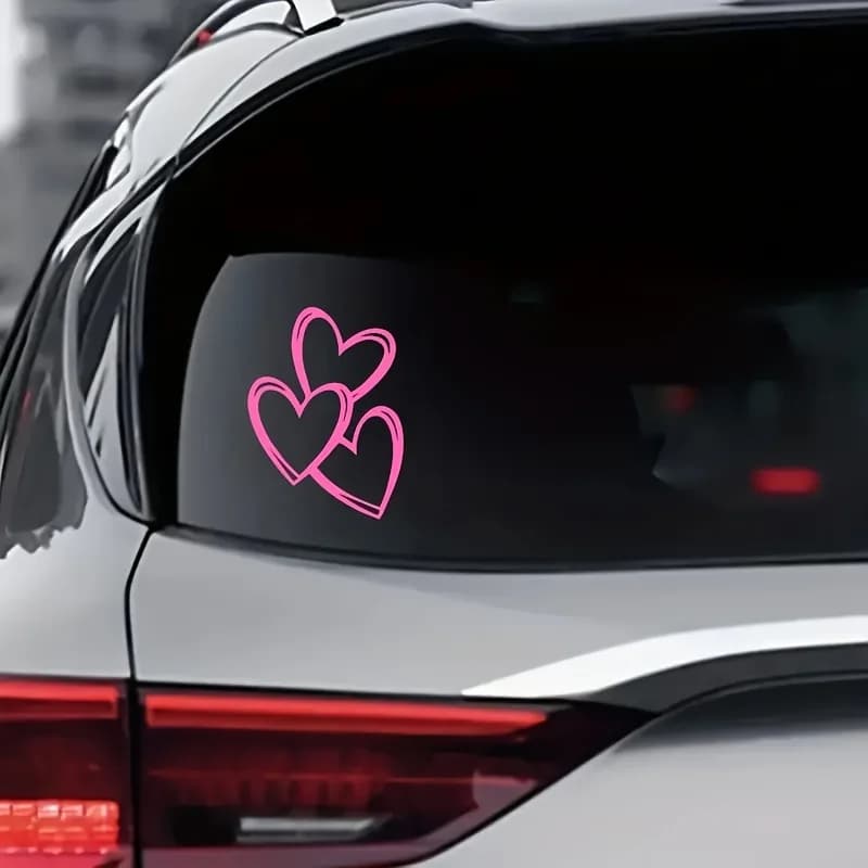 Heart Waterproo Vinyl Sticker Cartoon Decal Auto Truck Motorcycle Helmet Laptop Window Bumper Scratch Cover Exterior Styling