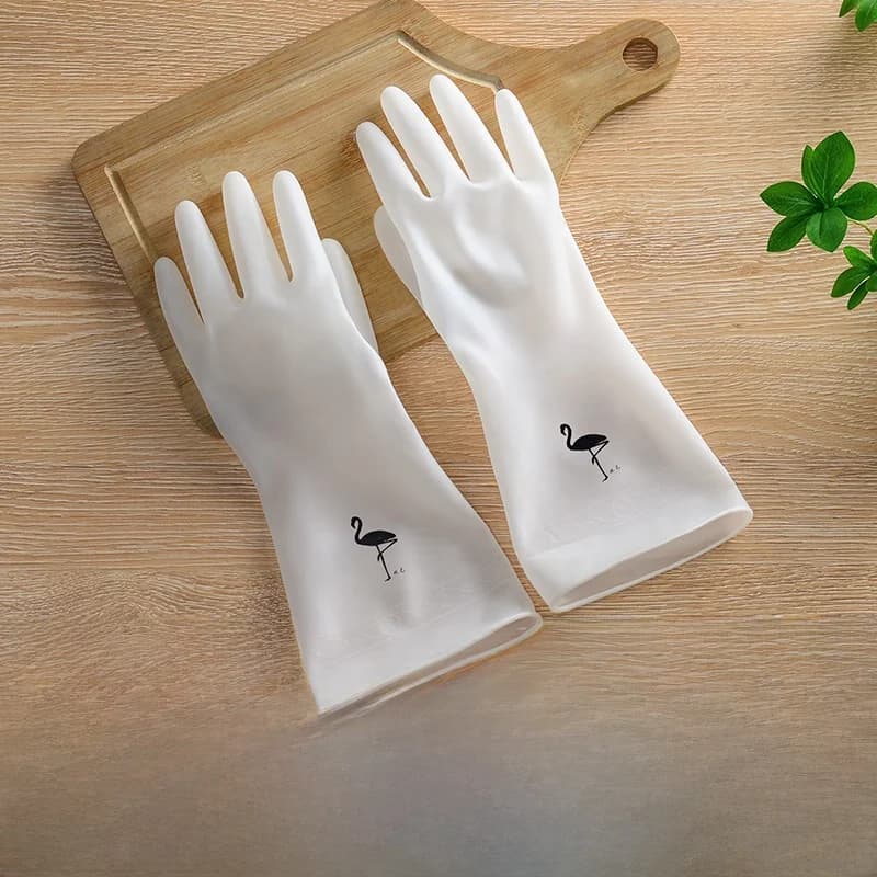Nitrile Gloves Thin Household Chores Kitchen Laundry Cleaning Women's Style Durable Dishwashing Latex Brushing Work Gloves