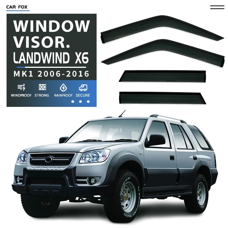 Per JMC Landwind X6 2006-2016 Nero Finestra di Automobile Visiera Tenda Shelter Parabrezza Finestrino Laterale Pioggia Parasole Accessori Auto