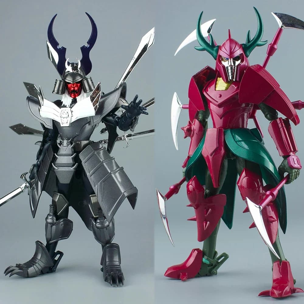 Lutoys 17CM Ronin Warriors Anubis Fantasma Demone Rajura Demone generale Sovrano Arago Shuten Doji Action Figures Modello in magazzino