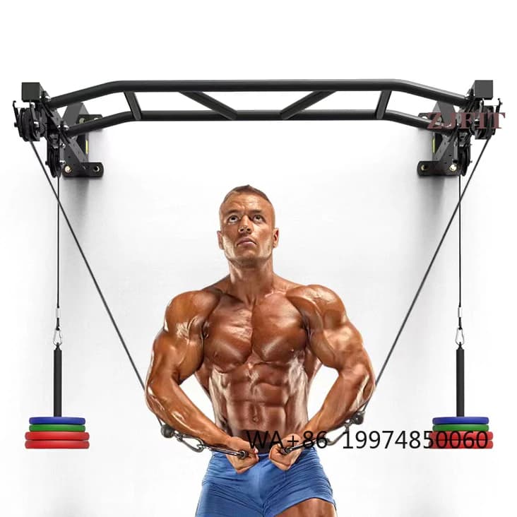 Multifunction Pulley for Strength Training Single Parallel Bars Wall Mounted Traction Bar Gym Fitness Equipment at Home