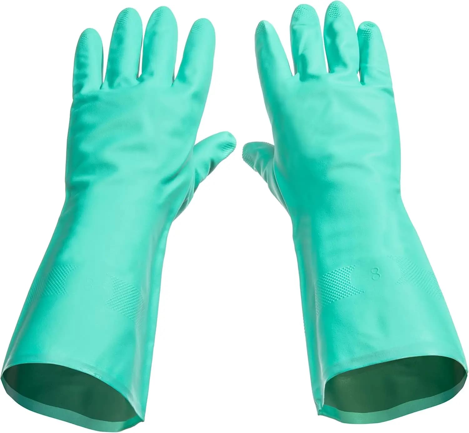 Guanti da cucina in nitrile extra large, riutilizzabili, senza lattice, spessore 15 mil, 1 paio