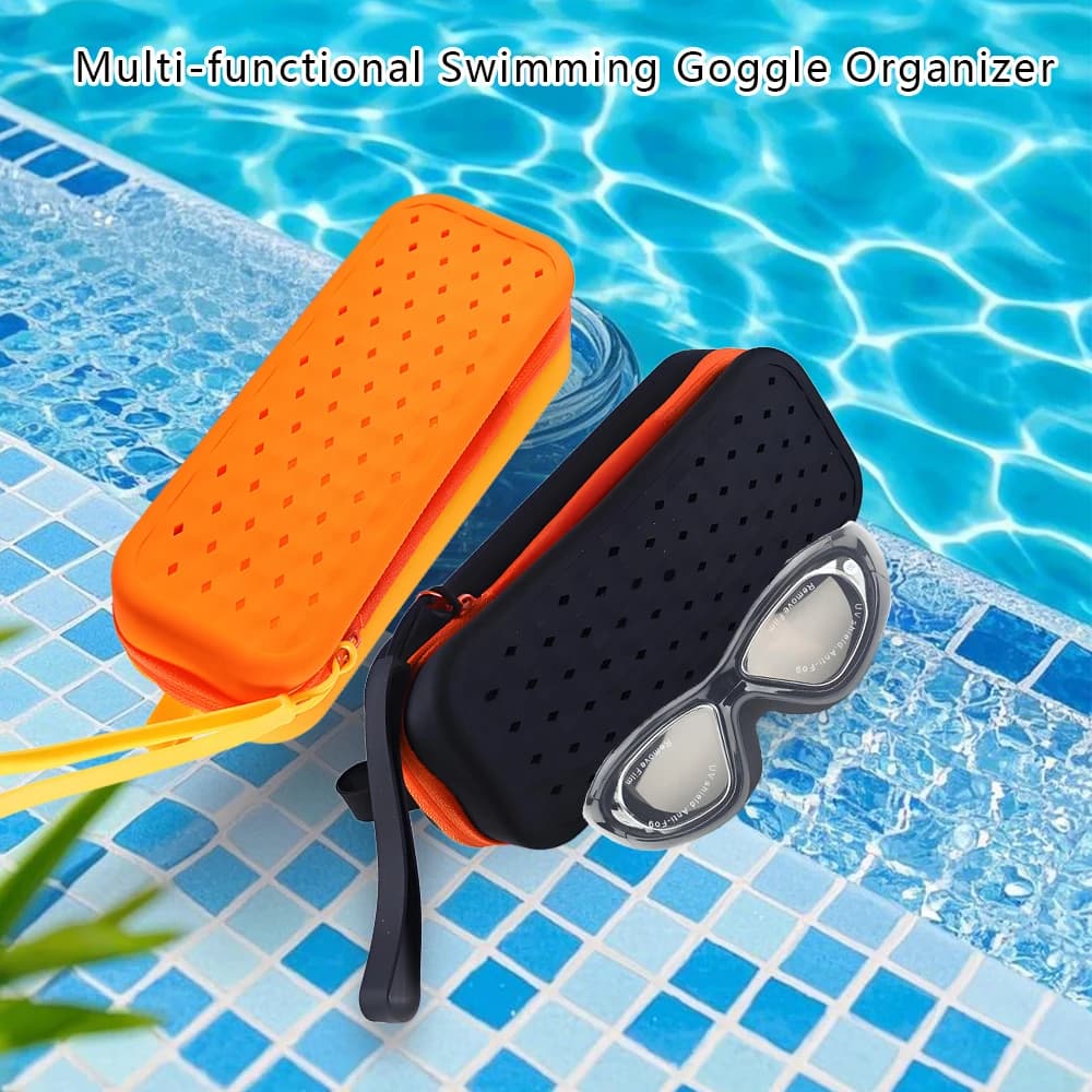 Large Capacity Food Silicone Swimming Goggle Cover Protective Eyewear Swimwear Headphone Case