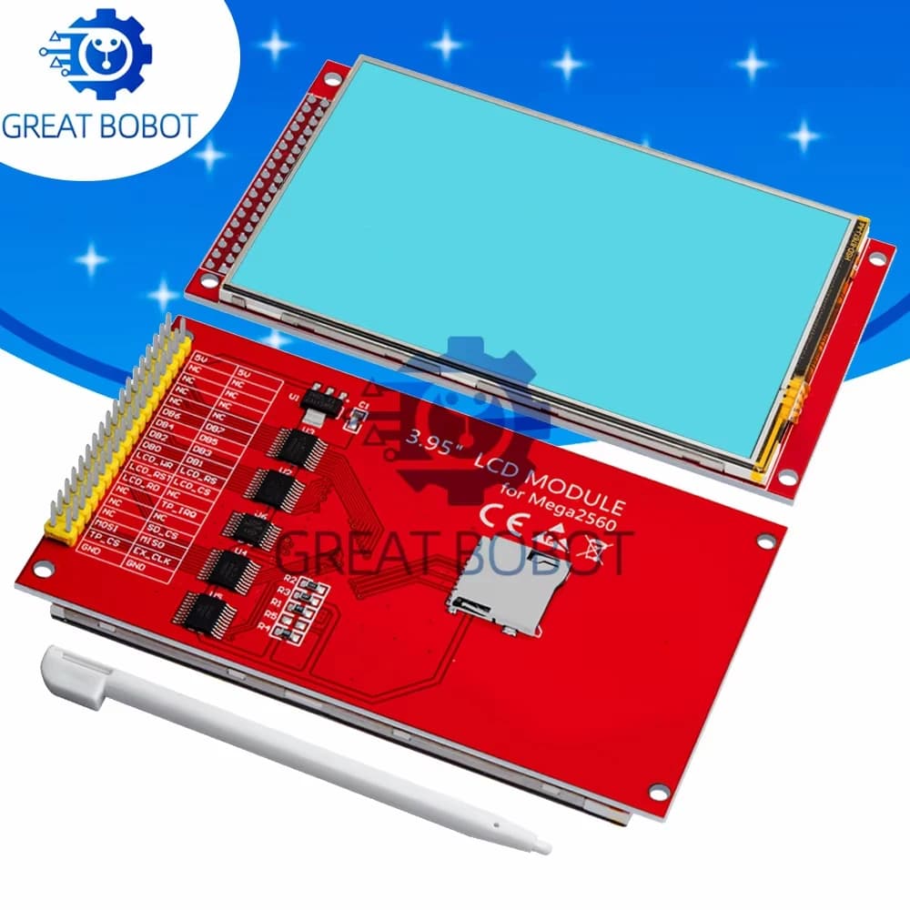 3.95/4.0 inch 320*480 ILI9488 colour LCD display module with Arduino compatible touch panel for UNO and Mega2560 8 bit