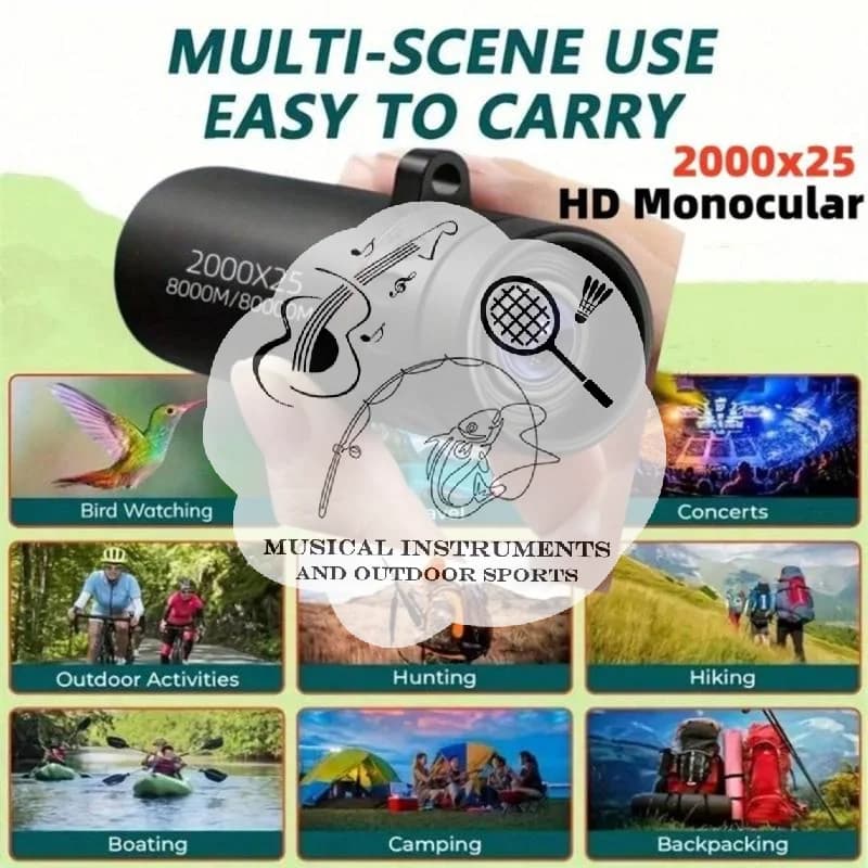 HD Monocular Pocket Night Vision Telescope For Hunting, Bird Watching & Outdoor Camping