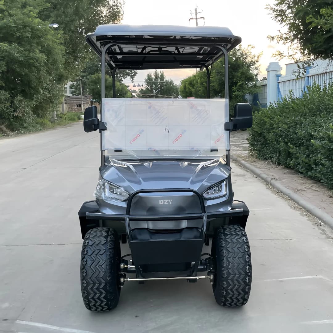 Veicoli elettrici da golf fuoristrada 2 4 6 posti con pannelli solari, bici da spiaggia, mini golf cart, golf buggy con generazione di energia solare