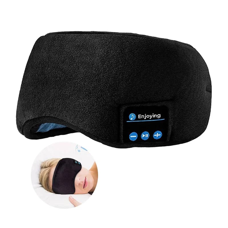 Bluetooth 3D Eye Mask Headphones Music Sleeping Headband Earphones Soft Elastic Comfortable Wireless Headset Sleep Eye Mask