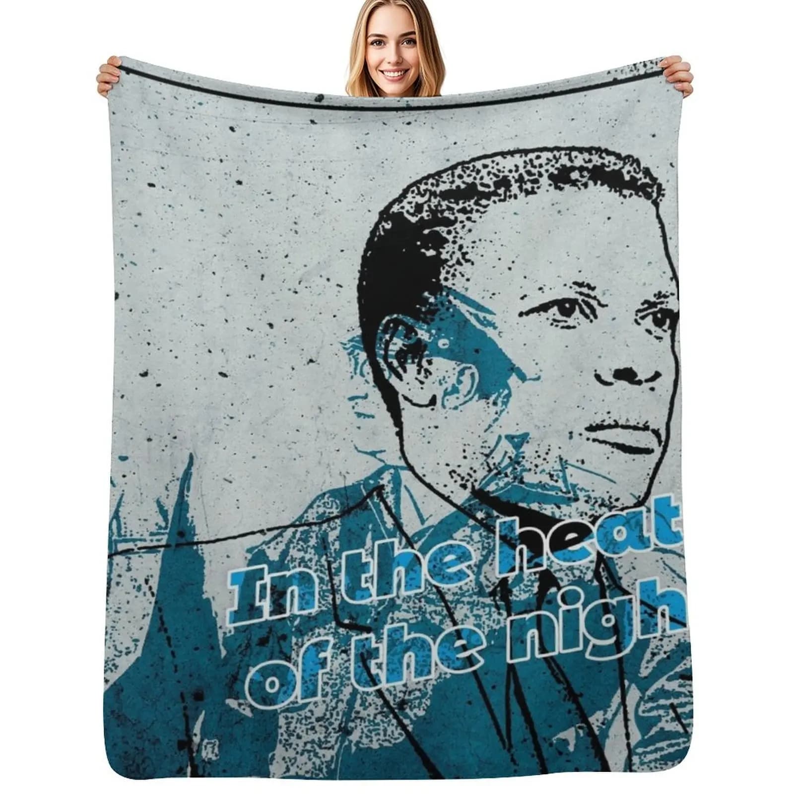 In the Heat of the Night, 60s Throw Blanket Baby Luxury St Retros Personalized Gift for babies Cute Blankets