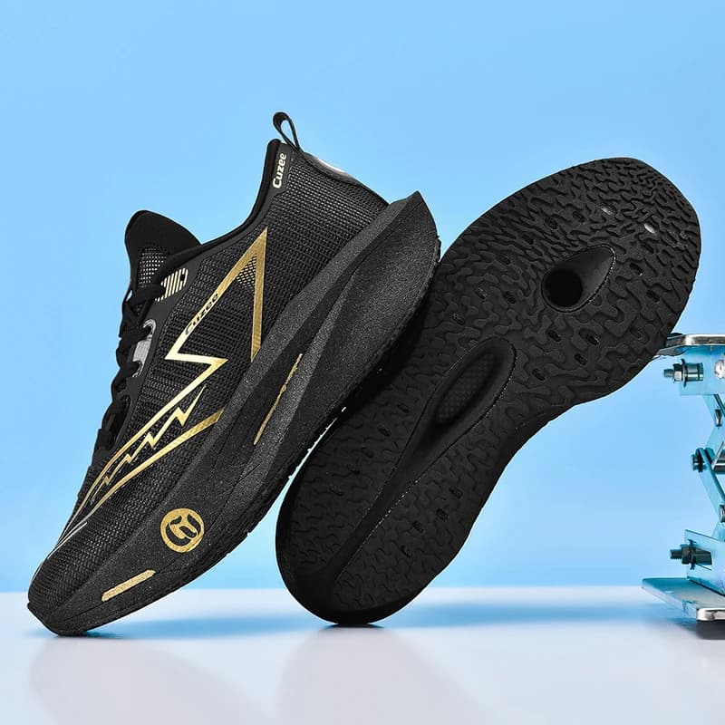 Scarpe da corsa leggere e traspiranti da uomo, sneakers atletiche ammortizzate antiscivolo per jogging all'aperto, allenamento, maratona, scarpe sportive