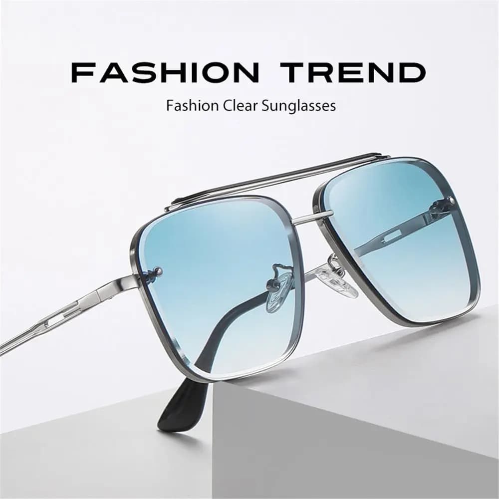 Sunglasses with Metal Frame for Men Women's Guide Glasses Cool Sunglasses Punk Fashion Summer Glasses UV400