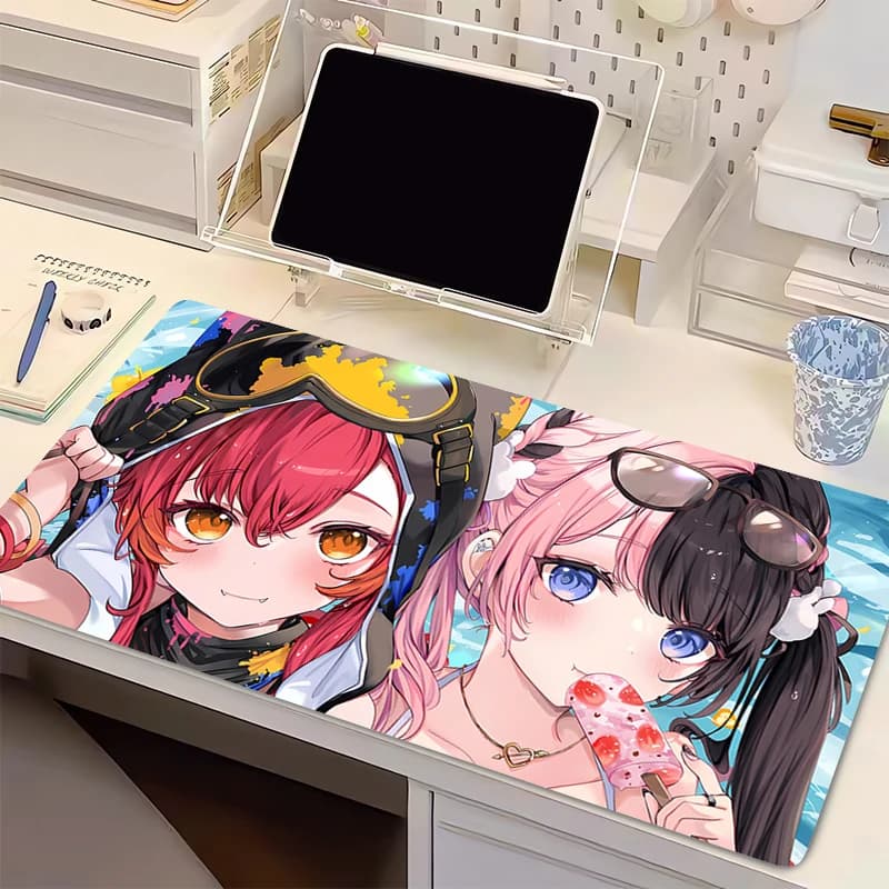Mouse Mats VSPO Hinano Tachibana Desktop Mat Protection Mouse Mats Office Table Decorations Keyboard Long Mat Computer Mats