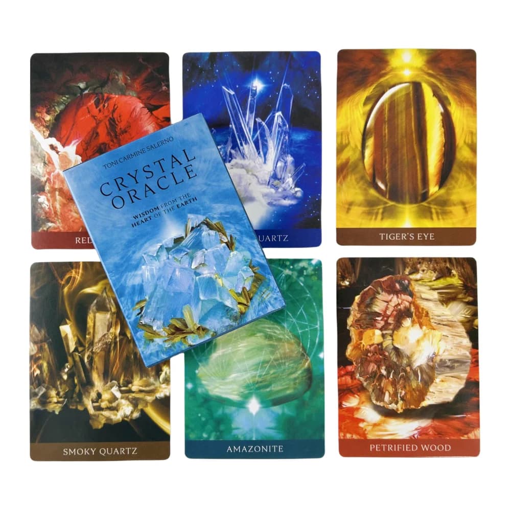 Carte dei Tarocchi Crystal Oracle, mazzo psicologico da 44 carte, gioco di carte per la divinazione del destino, giochi da tavolo per intrattenimento per famiglie e feste