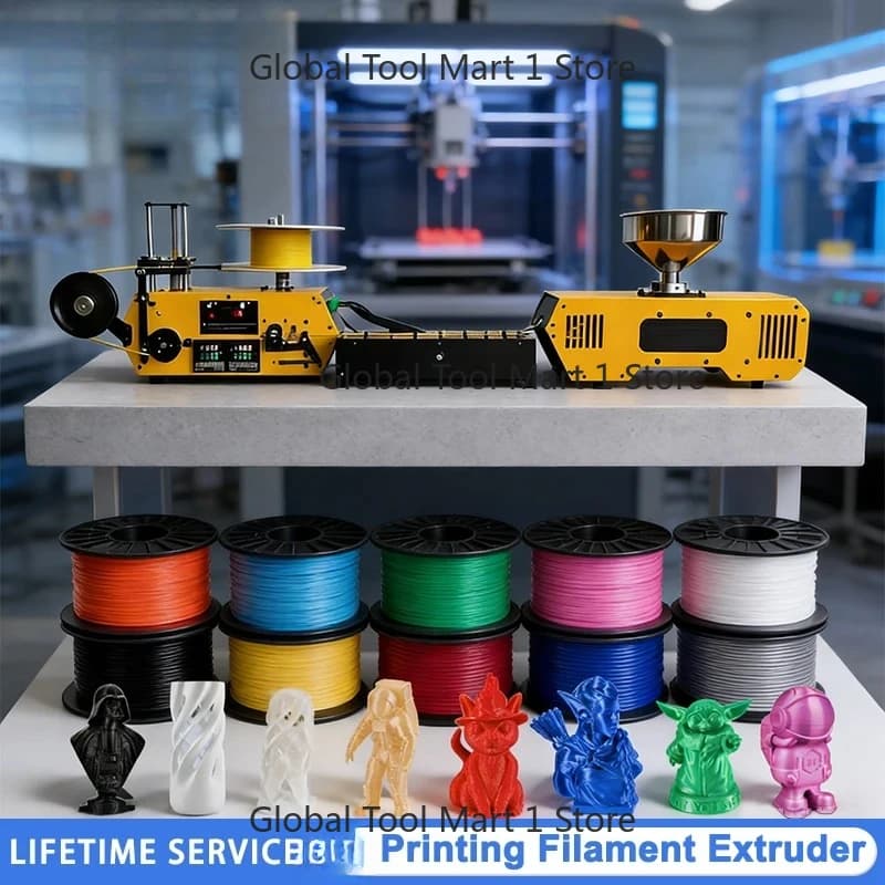 HT400 extruder for 3 filaments, table automatic, for 3D printing, compatible with PLA, PETG, PA, ABS filaments