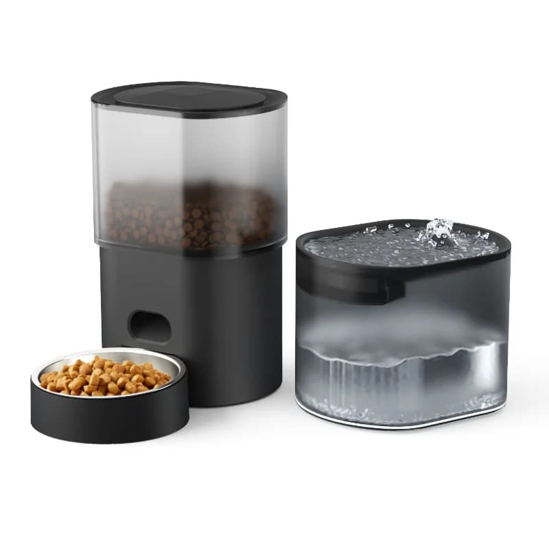 STLFAll'ingrosso Smart Pet Feeder Forniture Wifi Gatto Cane Fontana di Acqua Ciotola di Cibo Dispenser Elettrico Automatico Pet Feeder per Cane Ca