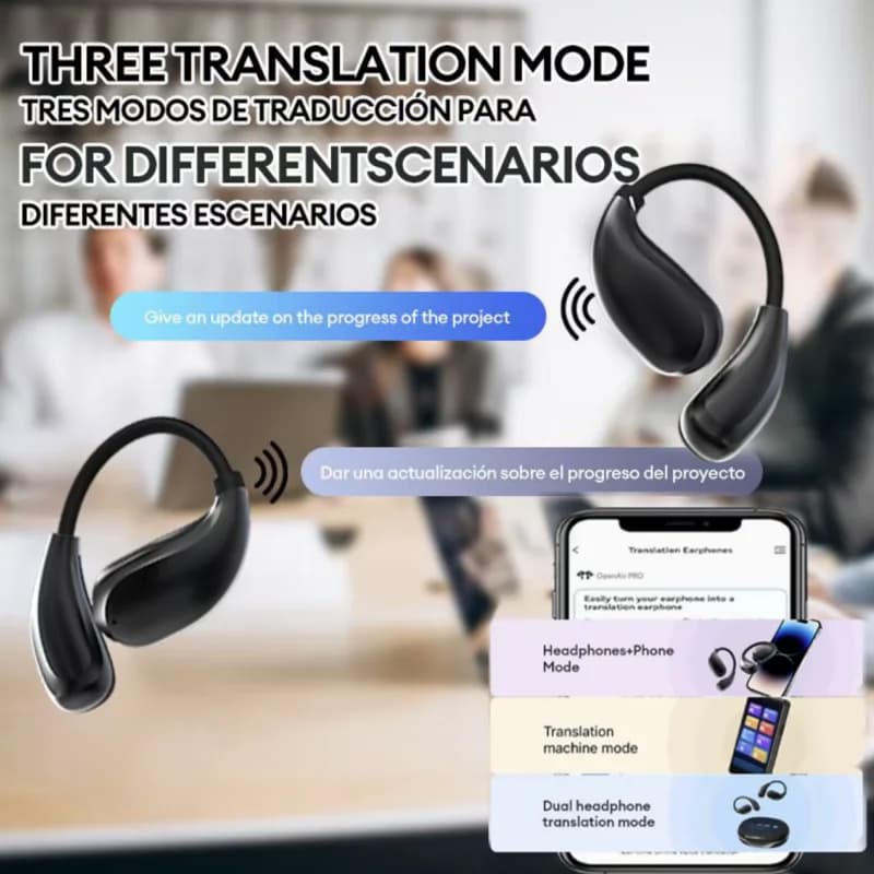 Choice HYUNDAl OpenAir Pro AI OWS Traduzione Auricolari Multi lingue Cuffie Stereo Touch Display Auricolari Chiamata ENC