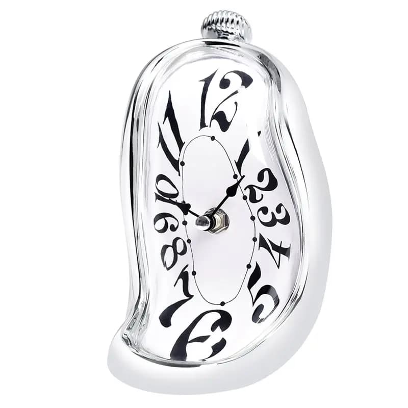 Wall Clock Inspired by ABRW Art, Fuso Watch Decoration, Creative Gift for Mensole, Desk, Table and Wall
