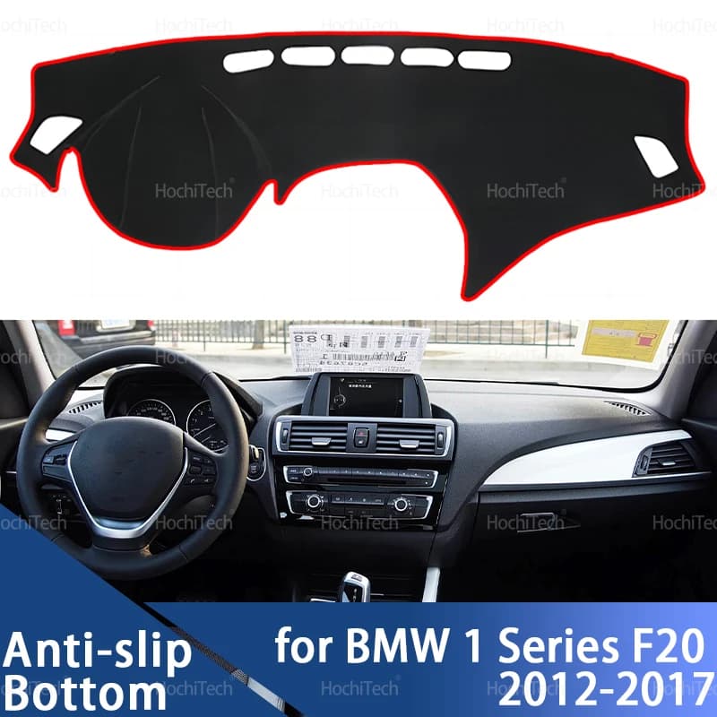 Copertura del cruscotto per BMW Serie 1 F20 2012-2017 Copertura del cruscotto dell'auto Cruscotto Zerbino Tappeto Pad Parasole Mantello Cuscino 2014 2015