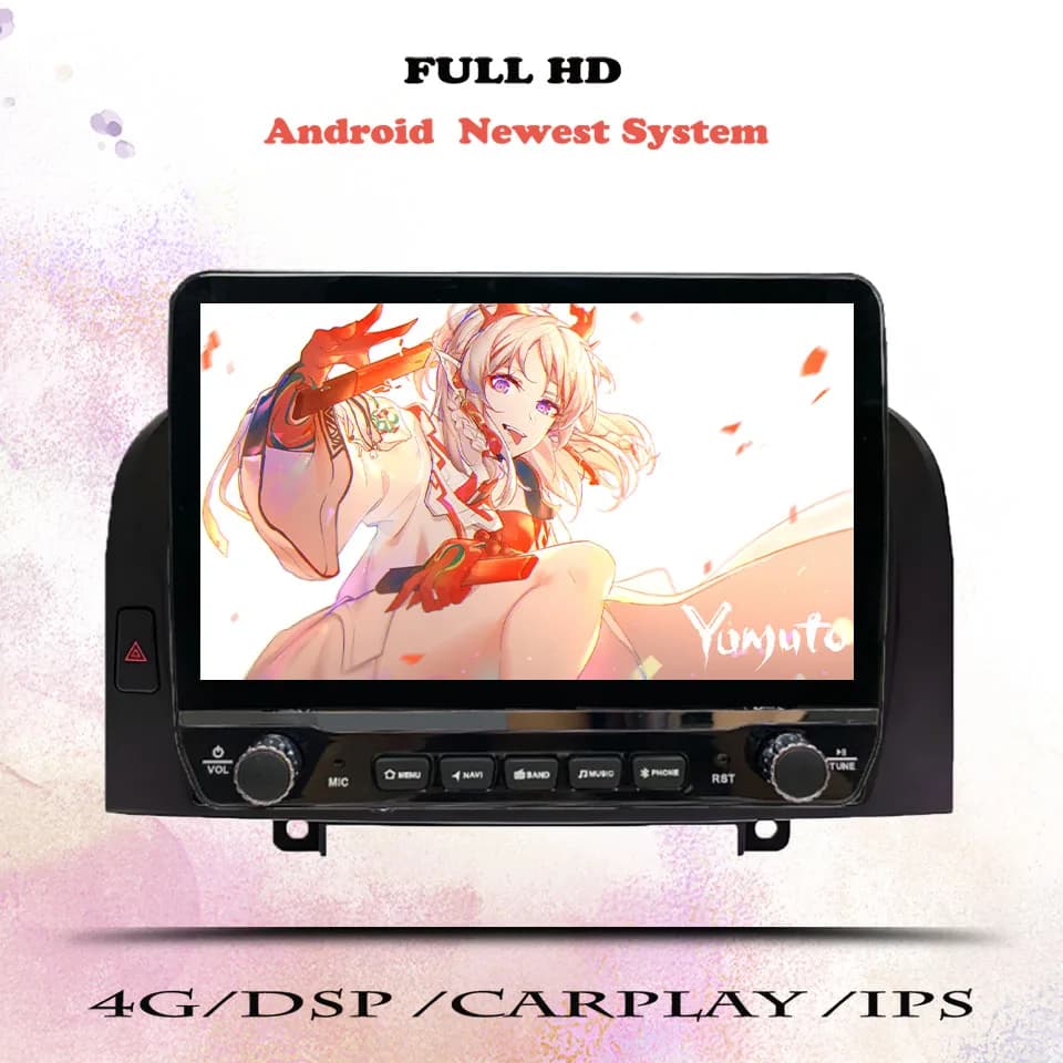 Android 14 8G Ram Autoradio Video Lettore DVD di Navigazione GPS Per Hyundai Sonata NF 2004 2008 Auto sistemi intelligenti 4G Lte Wifi