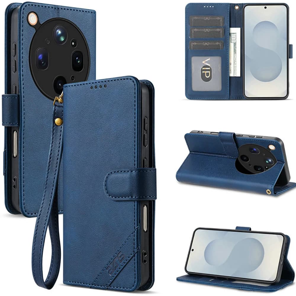 Custodia a libro in pelle RFID di lusso per OPPO Find X9 Ultra 5G, compatibile con Oppo Find X9s Pro, Find X9, X9 Pro