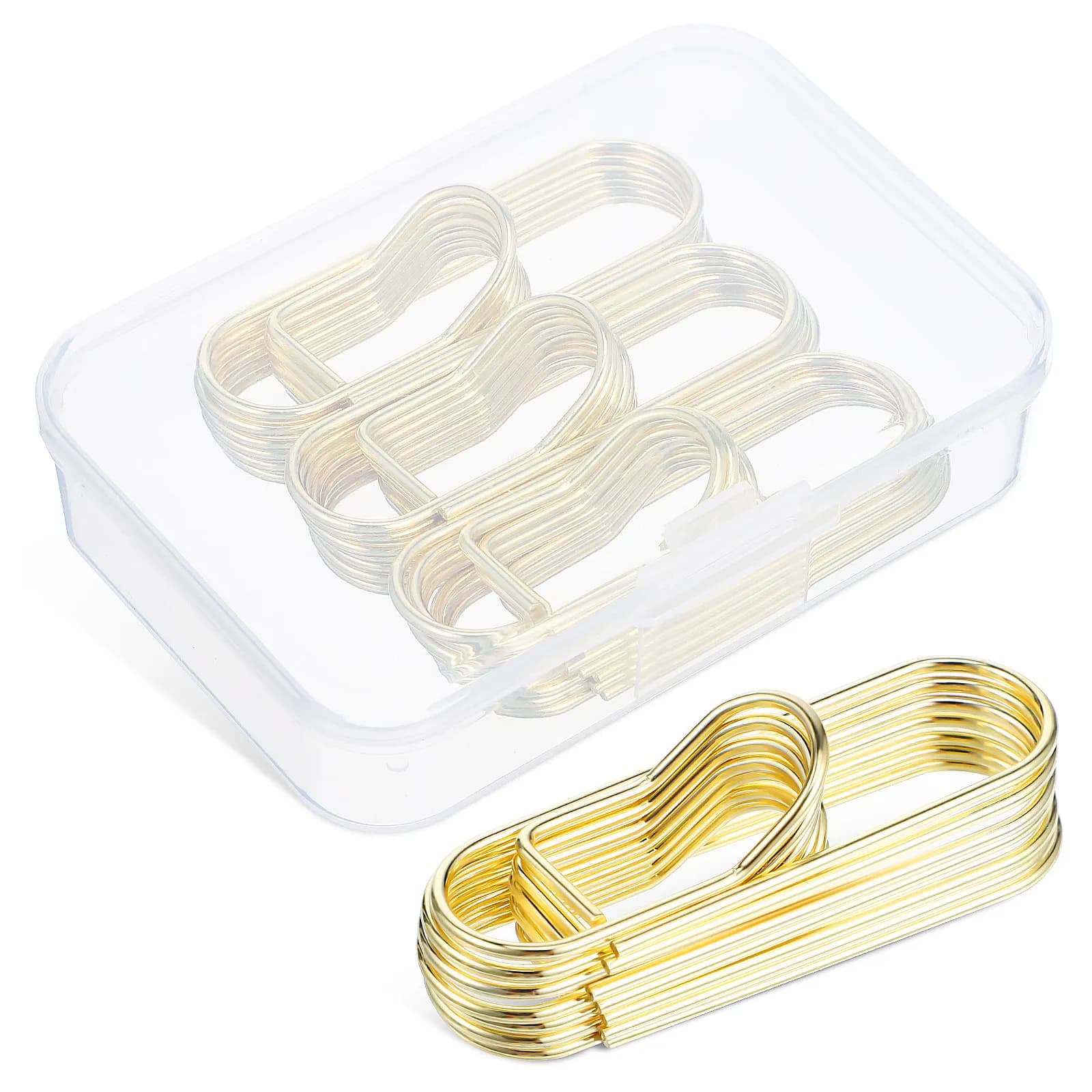 Set di 20 clip per penna in metallo, versatile portapenne, fermacarte per quaderni, diari, organizer da scrivania per ufficio e scuola, resistente