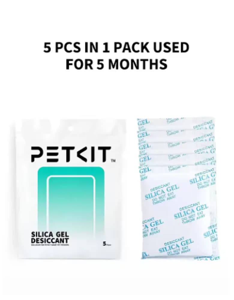 PETKIT Substitute drying agent for intelligent feeders - 5 packs of transparent silica gel pearls